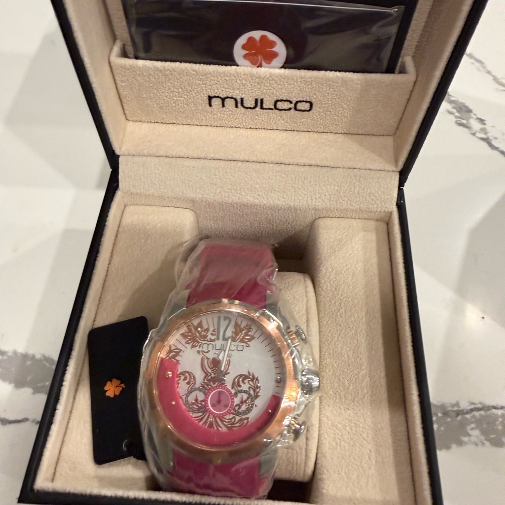 Mulco Rose And Silver Timepiece Mulco Rose And Silver Timepiece